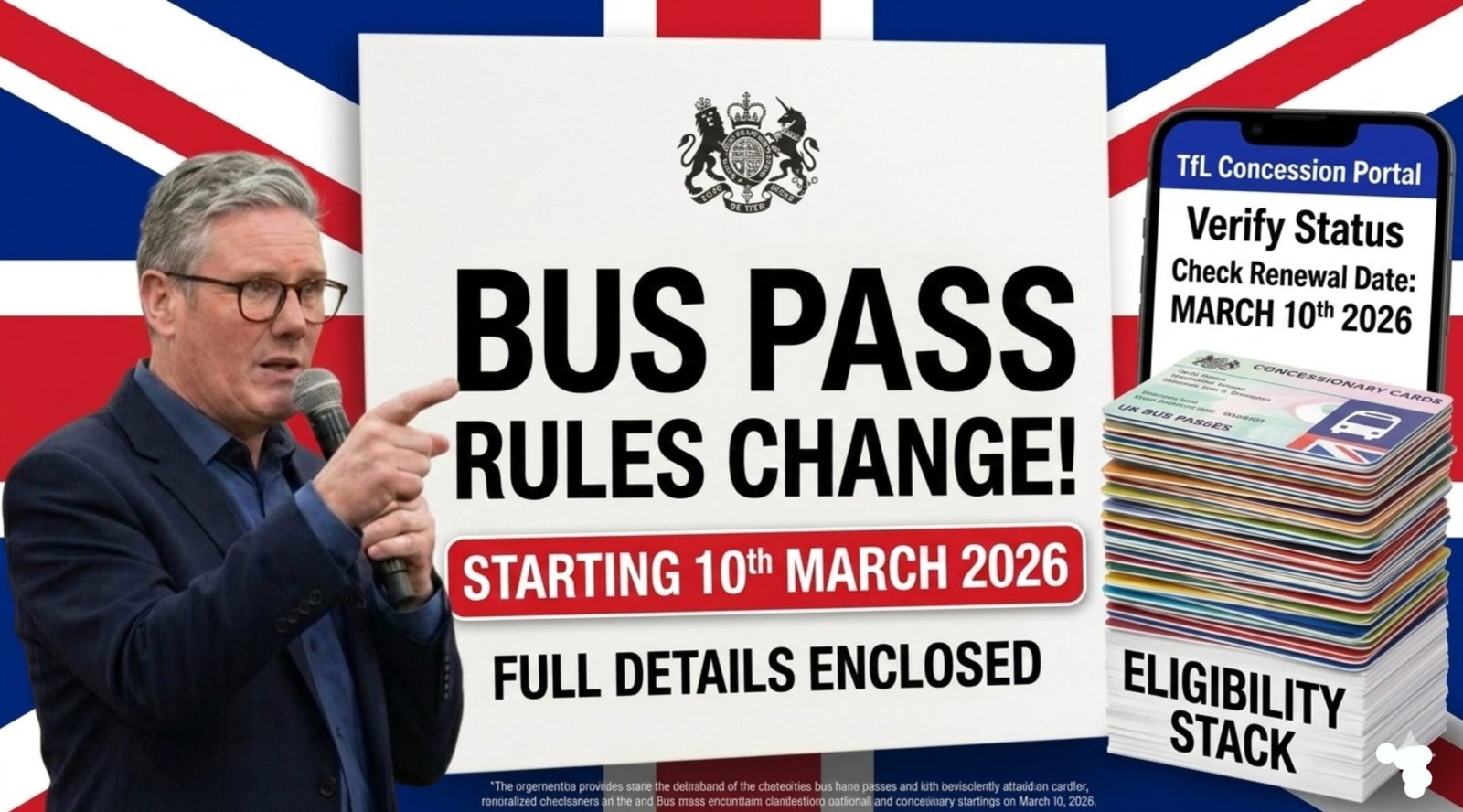 UK Bus Pass Rules Change from 10th March 2026