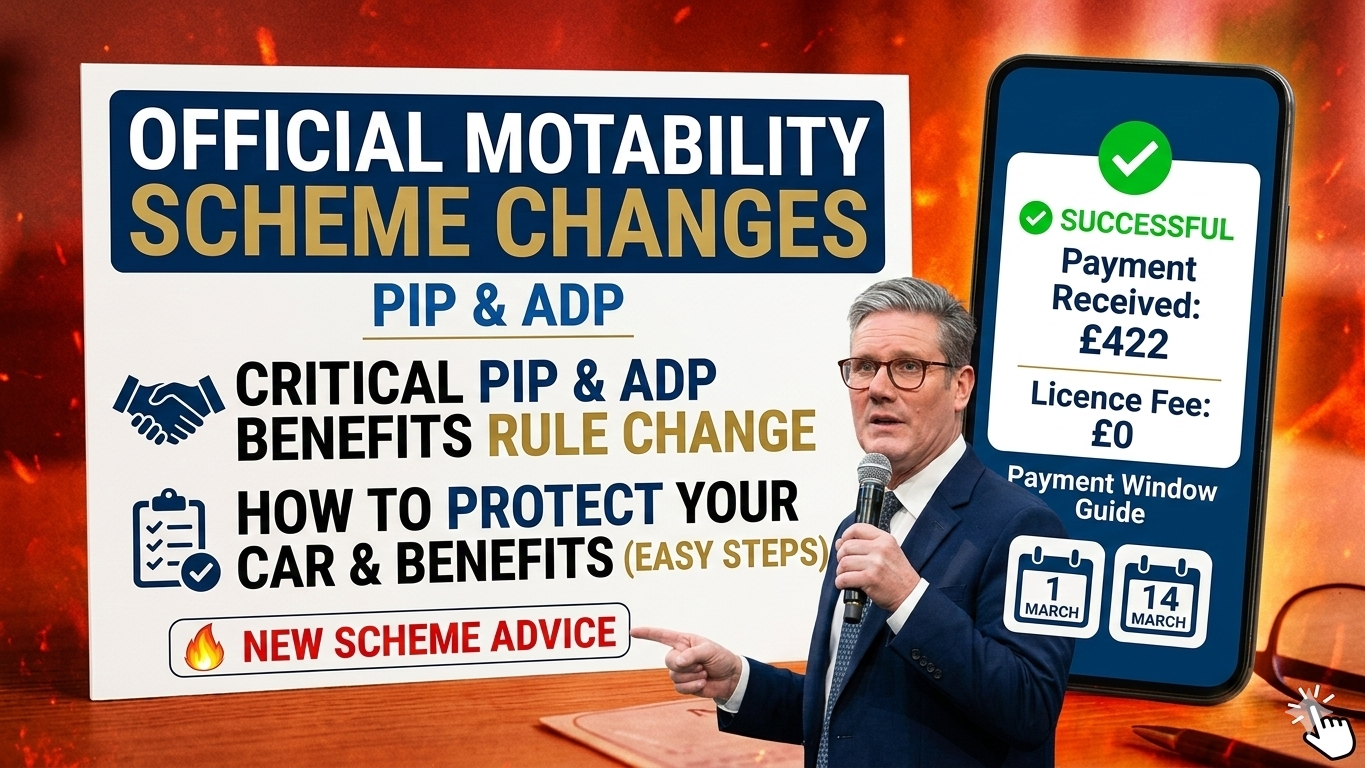 Motability Scheme Changes for PIP & ADP Claimants